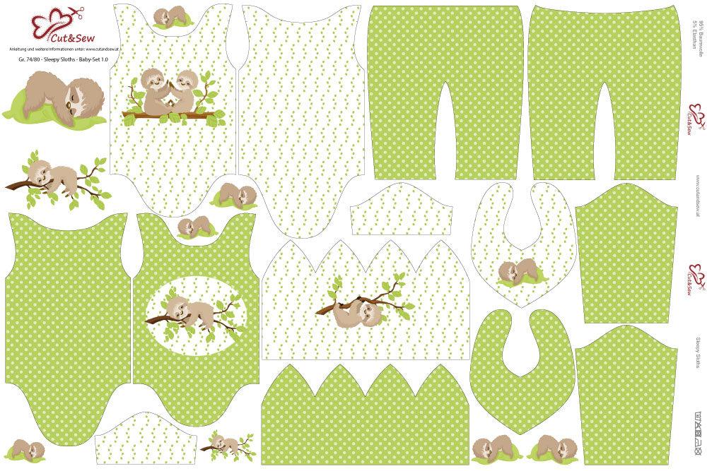 Baby Set – Sleepy Sloths - Cut&Sew